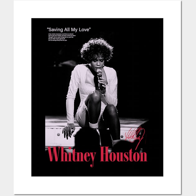 Whitney Houston Saving All My Love Wall Art by Garza Arcane